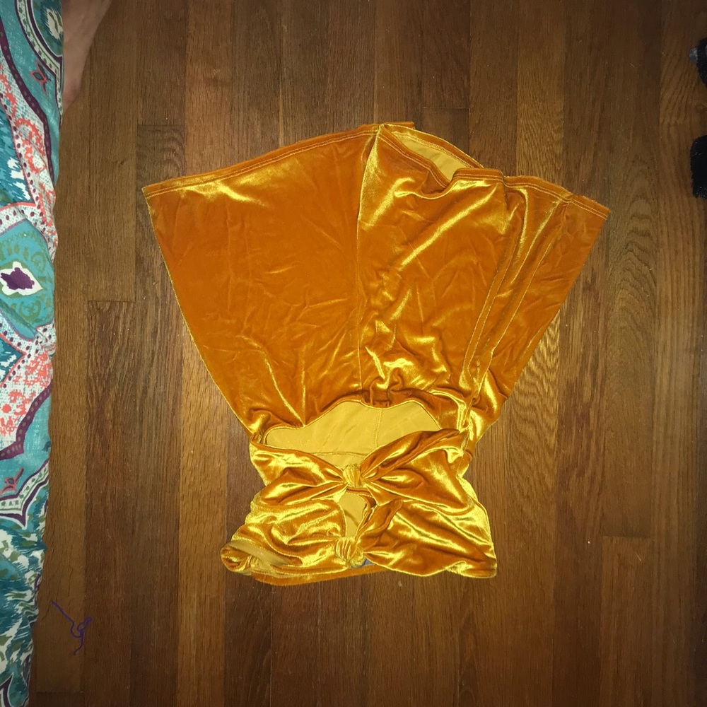 Urban outfitters golden felt romper